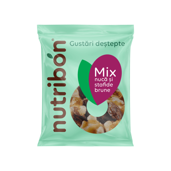 Mix nucă şi stafide brune 50g